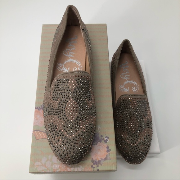 Blinged Embellished Slip-on Flat Size 9 - Picture 3 of 5